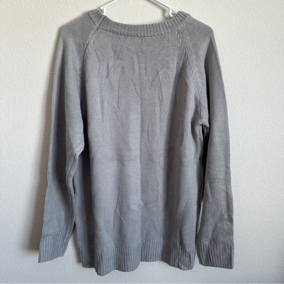 Heart print valentines day soft knit sweater - Picture 6 of 6